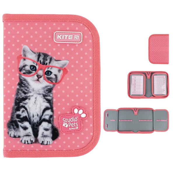 Пенал Kite 1 від., 2 відв., без наповнення SP24-622-2 Studio Pets
