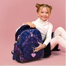 Рюкзак Kite Education каркасний K24-555S-1 Check and Hearts