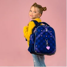 Рюкзак Kite Education каркасний K24-555S-1 Check and Hearts