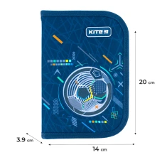 Пенал Kite 1 від., 1 відв., без наповнення K24-621-8 Goal