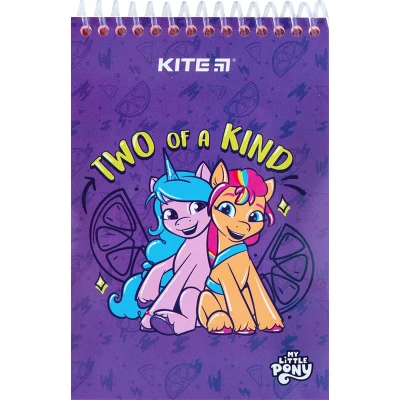 Блокнот пласт обкл., спіраль А6, 48арк., нелінований My Little Pony LP24-196 Kite