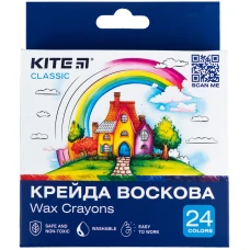 Крейда воскова, 24 кол. Kite Classic K-1070
