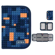 Пенал Kite 1 від., 2 відв., без наповнення K24-622-8 Blocks