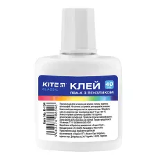 Клей ПВА з пензликом 40 мл. Kite Classic K-134