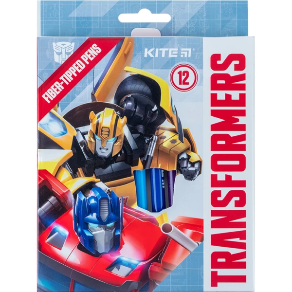 Фломастери, набiр 12 шт. Transformers TF24-047 Kite