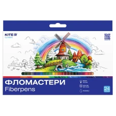 Фломастери, набiр 24 шт. Kite Classic K-456