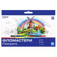 Фломастери, набiр 24 шт. Kite Classic K-456