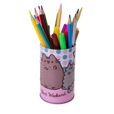 Стакан-підставка бочка YES "Pusheen" метал, 708099