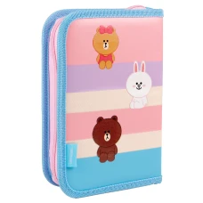 Пенал твердий YES одинарний з двома клапанами HP-04 "Line Friends" 533585