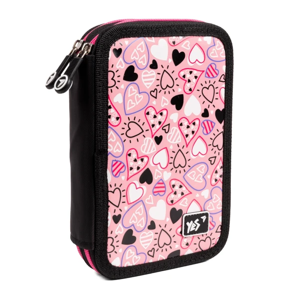 Пенал твердий YES подвійний HP-01 "My Heart" 533554
