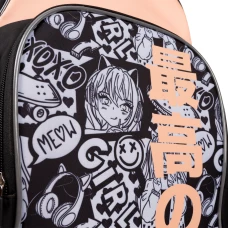 Рюкзак шкільний напівкаркасний YES S-100 "Anime" 37*30*14см., 559579
