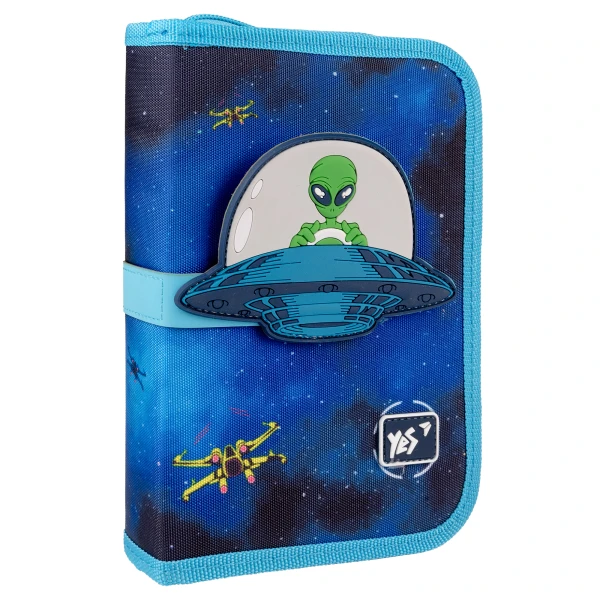 Пенал твердий YES одинарний з двома клапанами HP-04 "UFO" 533594
