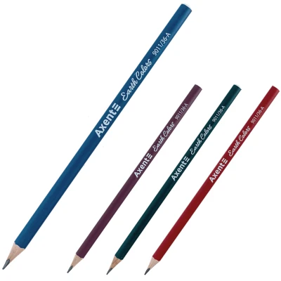 Олівець графітний Axent Earth Colors, НВ, 36 шт., туба, 9011/36-A