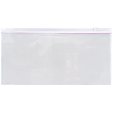 Папка-конверт, DL, застібка zip-lock біла 1409-21-A