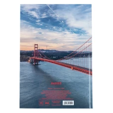 Книга записна А4, 96арк., кліт, тверда обкл., Connect 8422-565-A