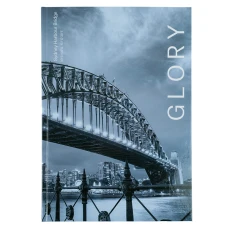 Книга записна А4, 96арк., кліт, тверда обкл., Glory 8422-566-A