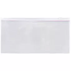 Папка-конверт, DL, застібка zip-lock біла 1409-21-A