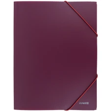 Папка на гумках, А4, Earth colors бордо 1504-14-A