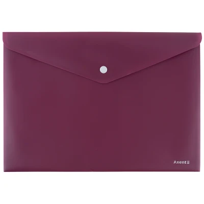Папка на кнопці, А4, Earth colors бордо 1412-07-A