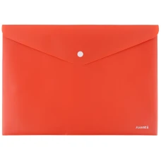 Папка на кнопці, А4, Earth colors кораловий 1412-04-A