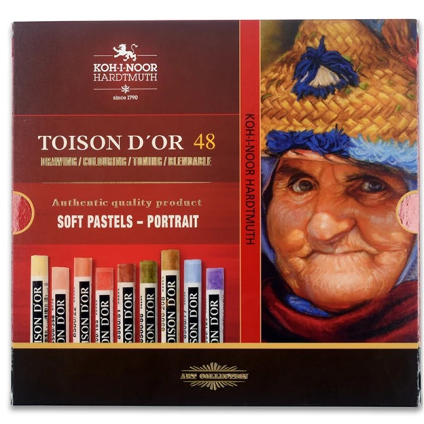 Крейда-пастель TOISON D'OR, 48 шт., Portrait, 8516, Koh-i-noor