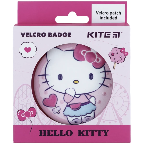 Бейдж на липучці HK24-3011-3 Hello Kitty