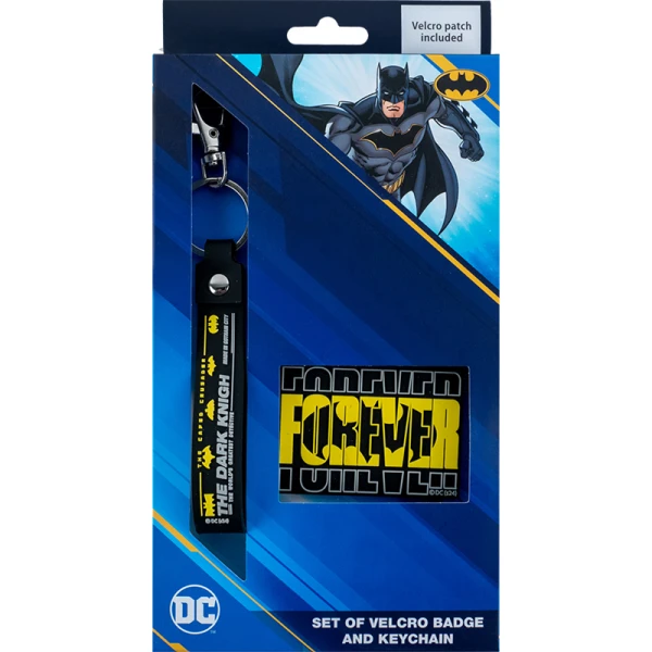 Набір бейдж на липучці та підвіска, 2 шт., DC24-3010 DC Comics Batman