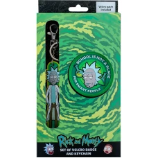 Набір бейдж на липучці та підвіска, 2 шт., RM24-3010 Rick and Morty