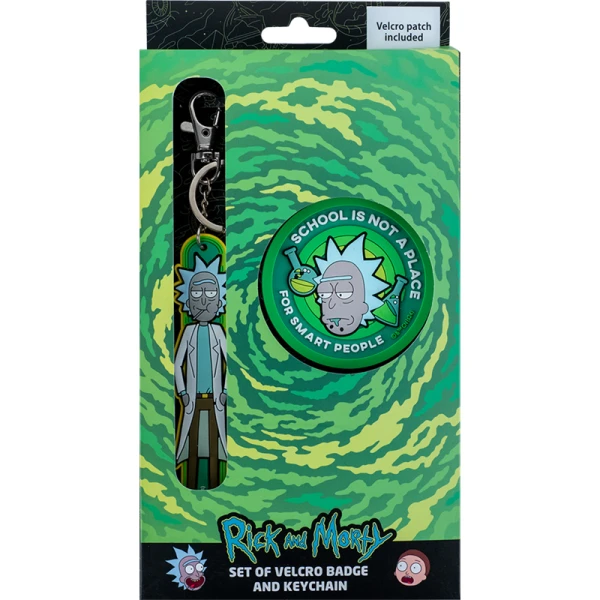 Набір бейдж на липучці та підвіска, 2 шт., RM24-3010 Rick and Morty