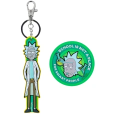 Набір бейдж на липучці та підвіска, 2 шт., RM24-3010 Rick and Morty