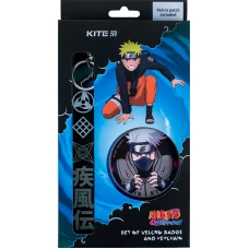 Набір бейдж на липучці та підвіска, 2 шт., NR24-3010-1 Naruto