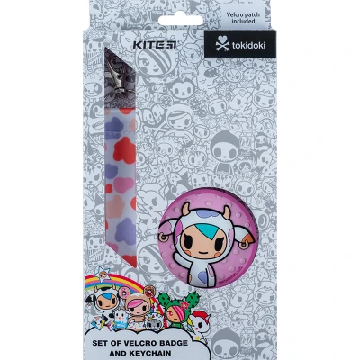 Набір бейдж на липучці та підвіска, 2 шт., TK24-3010-1 tokidoki