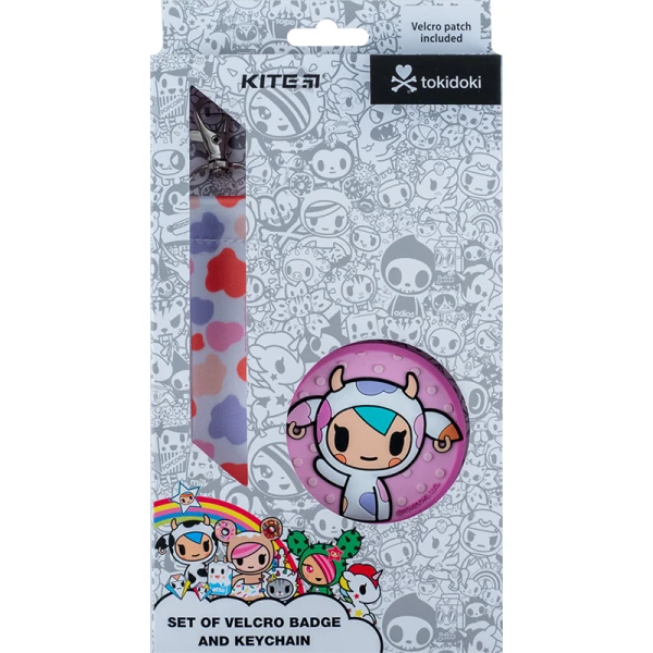 Набір бейдж на липучці та підвіска, 2 шт., TK24-3010-1 tokidoki