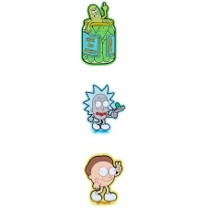 Набір бейджів на липучці, 3 шт., RM24-3012 Rick and Morty