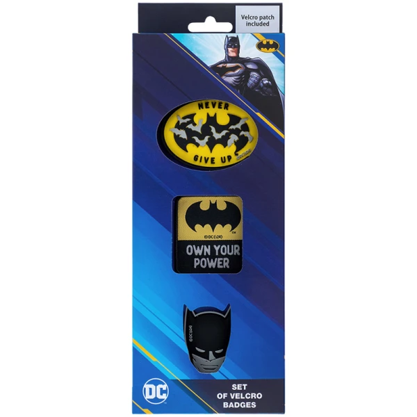 Набір бейджів на липучці, 3 шт., DC24-3012-1 DC Comics Batman