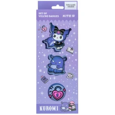 Набір бейджів на липучці, 3 шт., HK24-3012-1 Kuromi