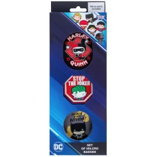 Набір бейджів на липучці, 3 шт., DC24-3012-2 DC Comics Batman