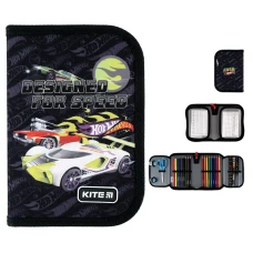 Пенал Kite 1 від., 2 відв., з наповненням HW24-622H Hot Wheels