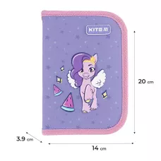 Пенал Kite 1 від., 2 відв., без наповнення LP24-622 My Little Pony