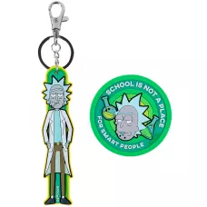 Набір бейдж на липучці та підвіска, 2 шт., RM24-3010 Rick and Morty