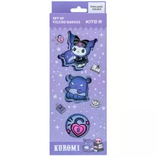 Набір бейджів на липучці, 3 шт., HK24-3012-1 Kuromi
