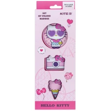 Набір бейджів на липучці, 3 шт., HK24-3012-2 Hello Kitty