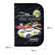 Набір рюкзак + пенал + сумка для взуття Kite SET_HW24-555S Hot Wheels