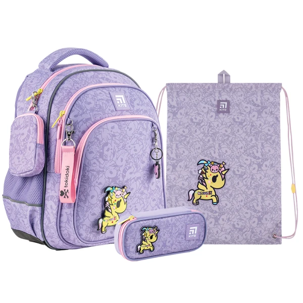 Набір рюкзак + пенал + сумка для взуття Kite SET_TK24-763S tokidoki