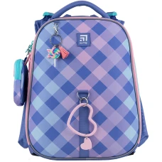 Набір рюкзак + пенал + сумка для взуття Kite SET_K24-531M-2 Purple Chequer