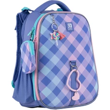 Набір рюкзак + пенал + сумка для взуття Kite SET_K24-531M-2 Purple Chequer