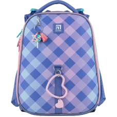 Набір рюкзак + пенал + сумка для взуття Kite SET_K24-531M-2 Purple Chequer