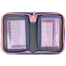 Набір рюкзак + пенал + сумка для взуття Kite SET_K24-531M-2 Purple Chequer