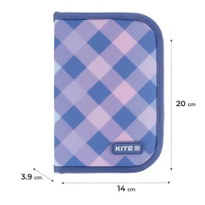 Набір рюкзак + пенал + сумка для взуття Kite SET_K24-531M-2 Purple Chequer