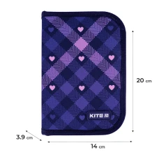 Набір рюкзак + пенал + сумка для взуття Kite SET_K24-555S-1 Check and Hearts